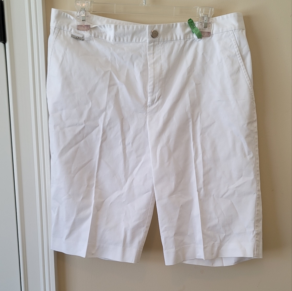 Ralph Lauren White Cotton Active Shorts Size 12